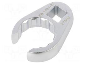 Wrench: ring half-open | 27mm | L: 61mm | Chrom-vanadium steel | 1/2"