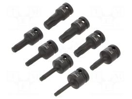 Socket: Torx®-bit-set | socket spanner,impact | 8pcs.