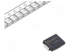 Diode: rectifying | SMD | 200V | 3A | 35ns | SMC | Ufmax: 0.89V | Ifsm: 100A