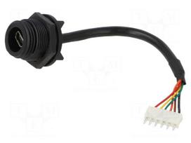 Cable | USB mini Buccaneer | 6pin socket,USB AB mini socket | IP68
