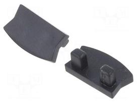 Cap for LED profiles | black | 10pcs.