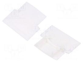 Cap for LED profiles | white | 10pcs.