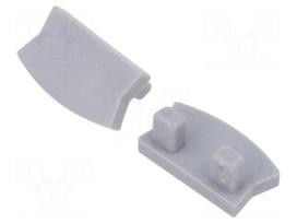Cap for LED profiles | silver | 10pcs.