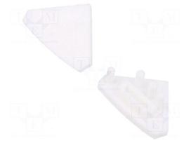 Cap for LED profiles | white | 10pcs.