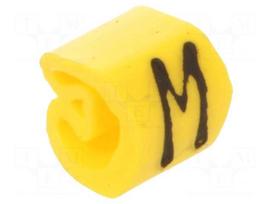 Markers | Marking: M | 1.3÷3mm | PVC | yellow | -30÷80°C | leaded | CLI C