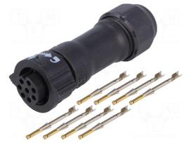 Connector: circular | plug | PIN: 8 | female | industrial | X-Lok | IP68