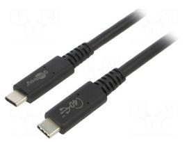 Cable | Thunderbolt 3,Thunderbolt 4,USB 4.0 | 0.8m | black | 40Gbps