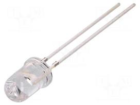 LED | yellow | 5mm | 5800÷8400mcd | 30° | Front: convex | 1.8÷2.4VDC