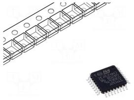 IC: STM32 ARM microcontroller | 48MHz | LQFP32 | 2.4÷3.6VDC | STM32F0