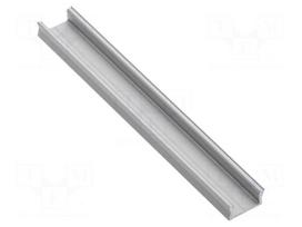 Profiles for LED modules | silver | 1m | GLAX MINI | aluminium