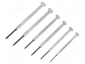 Screwdriver: precision-set | precision | Phillips,slot | 6pcs.