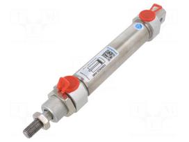 Round cylinder | Piston diam: 25mm | Piston stroke: 80mm | 1÷10bar