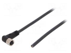 Cable: for sensors/automation | PIN: 4 | M8 female | angled | 5m | plug