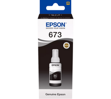 Epson 673BK (C13T67314A) Ink Refill Bottle, Black