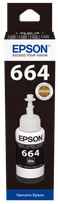 Epson 664BK (C13T66414A) Ink Refill Bottle, Black
