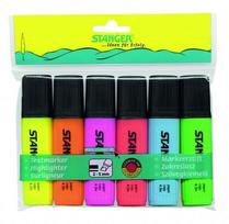 STANGER highlighter, 1-5 mm, set 6 pcs 180008000