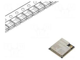 Module: IoT | Bluetooth: BLE | WiFi | external | IEEE 802.11b/g/n | SMD