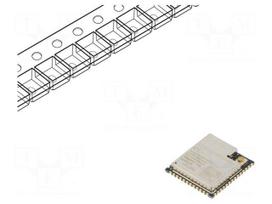 Module: IoT | Bluetooth: BLE | WiFi | external | IEEE 802.11b/g/n | SMD