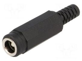 Connector: DC supply | plug | male | 500mA | straight | for cable | 12VDC