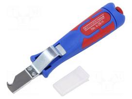 Stripping tool | Øcable: 4÷28mm | Wire: round | hook shaped