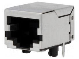 Connector: RJ45 | socket | PIN: 8 | shielded | 8p8c | on PCBs | THT