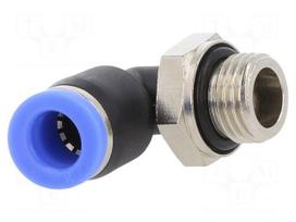 Push-in fitting | angled 90°,twistable | -0.95÷15bar | Thread: 1/4"