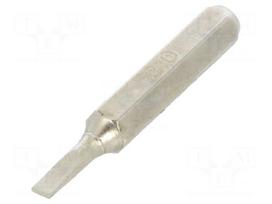 Screwdriver bit | slot | 2x0.4mm | Socket size: 4mm | Kind: precision