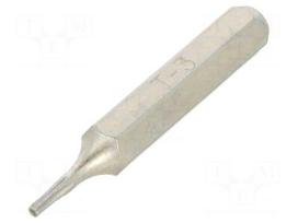 Screwdriver bit | Torx® | TX03 | Socket size: 4mm | Kind: precision