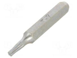 Screwdriver bit | Torx® | TX07 | Socket size: 4mm | Kind: precision