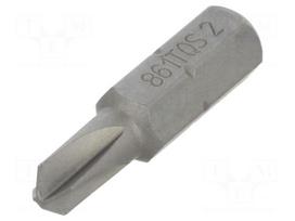 Screwdriver bit | Torq-Set® | TS2 | 1/4" | Overall len: 25mm