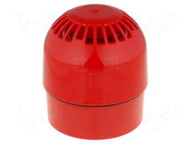 Signaller: sound | siren | 9÷60VDC | 106dB | Sonos | IP65 | red