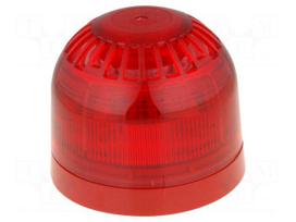 Signaller: lighting-sound | 17÷60VDC | siren,blinking light | LED