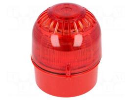 Signaller: lighting-sound | 17÷60VDC | siren,blinking light | LED