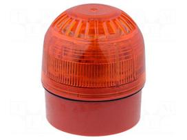 Signaller: lighting-sound | 17÷60VDC | siren,blinking light | LED