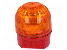 Signaller: lighting-sound | 17÷60VDC | siren,blinking light | LED