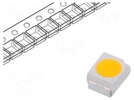 LED | white warm | SMD | PLCC2 | Case (mm): 3528 | 2700K | 120° | 20mA