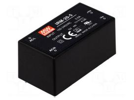 Converter: AC/DC | 20W | Uin: 85÷264VAC,120÷370VDC | Uout: 5VDC | OUT: 1