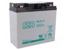 Re-battery: acid-lead | 12V | 20Ah | AGM | maintenance-free