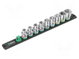 Socket: 6-angles-set | inch,socket spanner | 1/2" | 37mm | 9pcs.