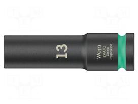 Socket: 6-angles | socket spanner,impact | HEX 13mm | 1/2" | long