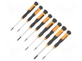 Screwdriver: precision-set | precision | slot | 8pcs.