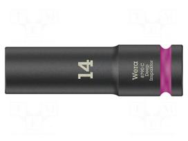 Socket: 6-angles | socket spanner,impact | HEX 14mm | 1/2" | long
