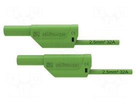 Test lead | 32A | banana plug 4mm,both sides | Urated: 1kV | Len: 1m