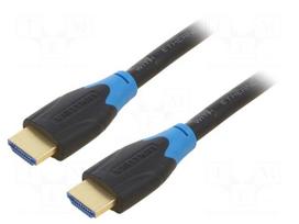 Cable | HDMI plug,both sides | PVC | HDMI 2.0 | 0.5m | black | 30AWG