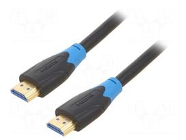 Cable | HDMI plug,both sides | PVC | HDMI 2.0 | 1m | black | 30AWG