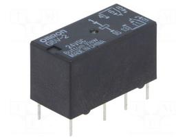 Relay: electromagnetic | DPDT | Ucoil: 24VDC | Icontacts max: 2A | PCB