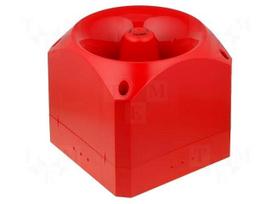 Signaller: sound | siren | 10÷60VDC | 120dB | Nexus 120 | IP66 | red | ABS