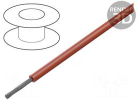 Wire | HookUp Wire | stranded | Cu | 18AWG | PTFE | red | 1kV | 30.5m | 100ft