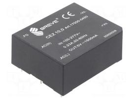 Converter: AC/DC | 10W | Uin: 85÷265VAC,120÷380VDC | Uout: 5VDC | OUT: 1