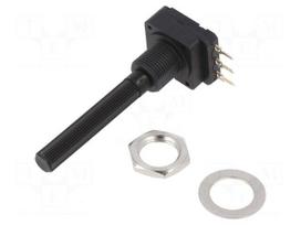 Potentiometer: shaft | 2kΩ | 200mW | THT | 6mm | plastic | mono | carbon